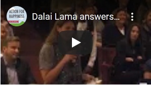 Dalai Lama answers questions from the audience