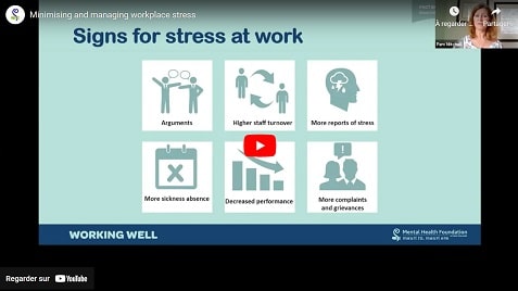 Webinar - Minimising and managing workplace stress
