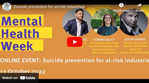Suicide prevention for at-risk industries